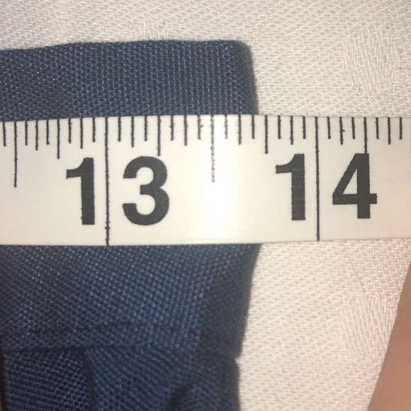 Vintage Navy Blue Knee Length A-Line Skirt - Picture 6 of 7